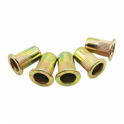 카본 스틸 카운터 싱크 knurled t 너트